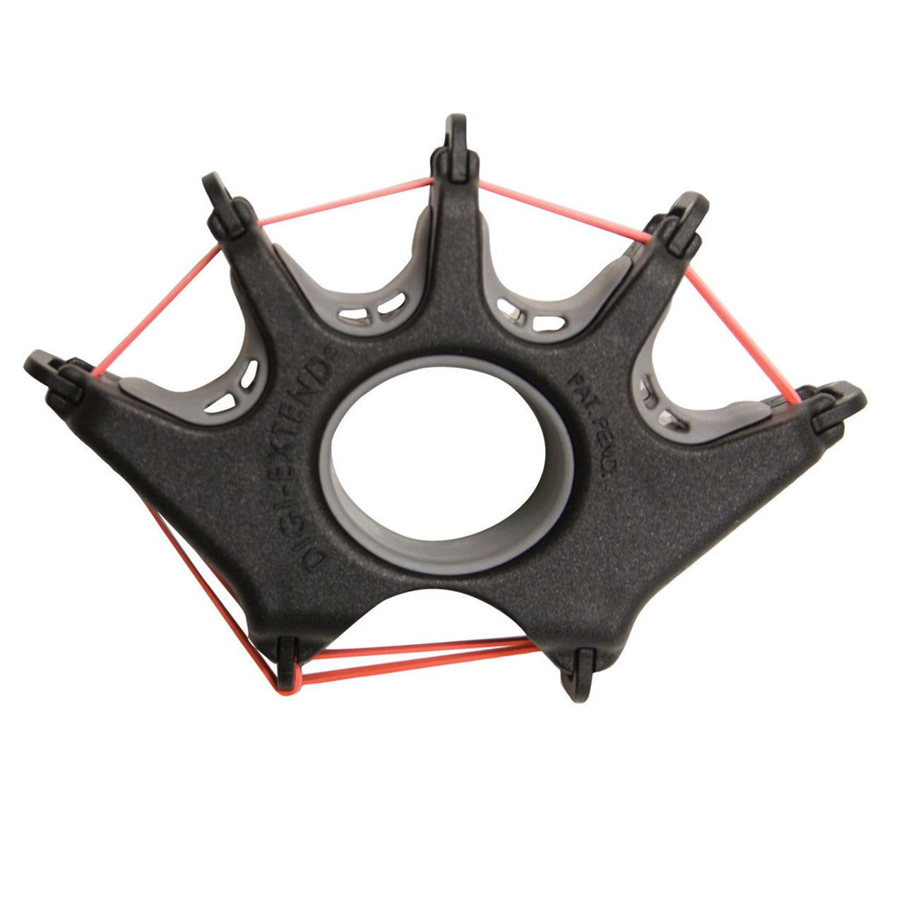 CanDo® Digi-Extend® Hand Exerciser - exerciser with 16 bands (4 each: tan, yellow, red, green)