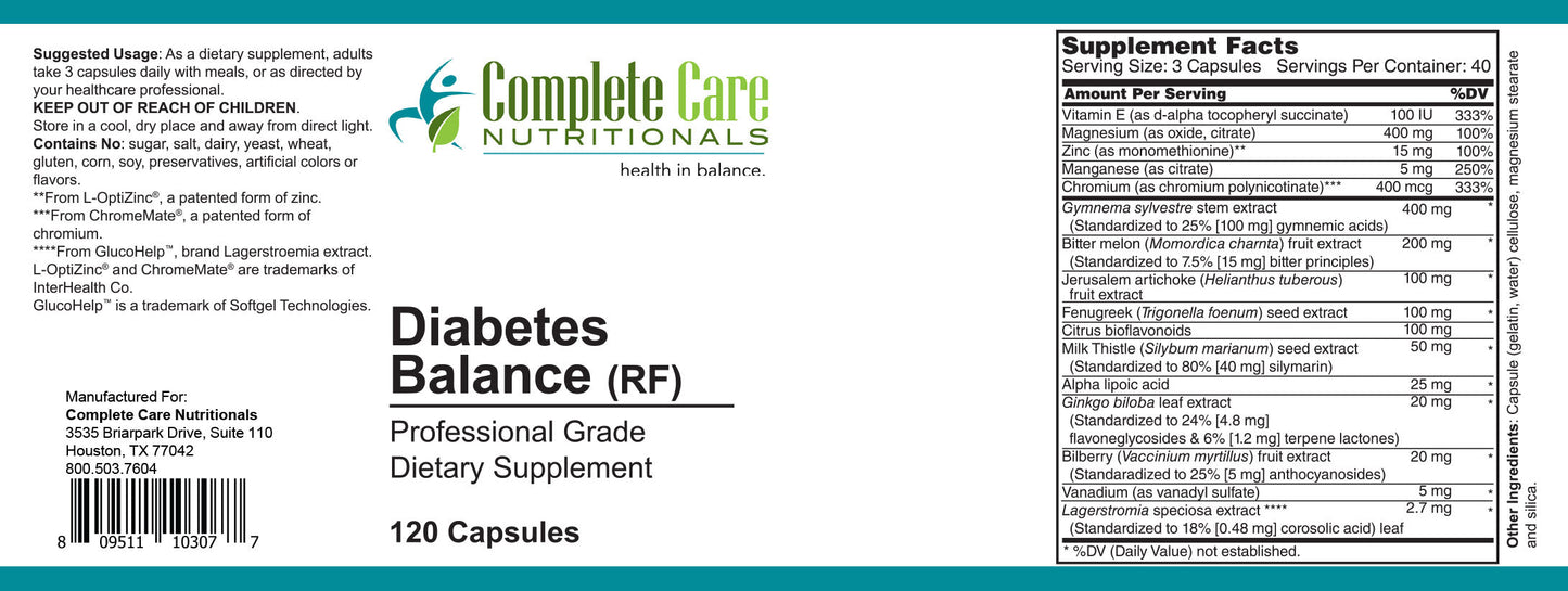 Diabetes Balance (RF) 120 Caps