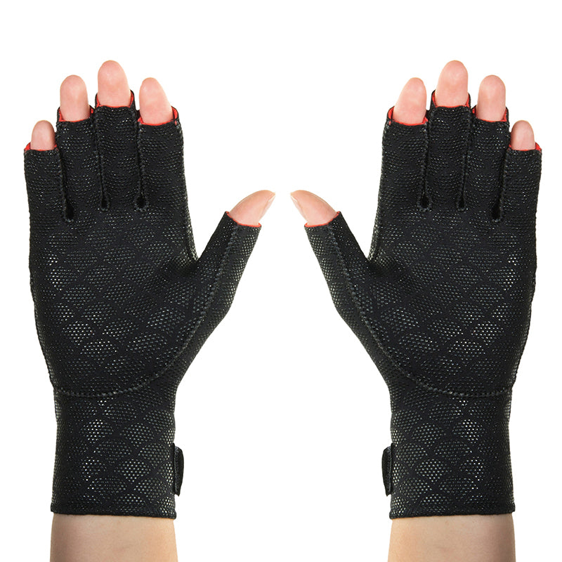 pair of premium arthritis gloves from thermoskin in black