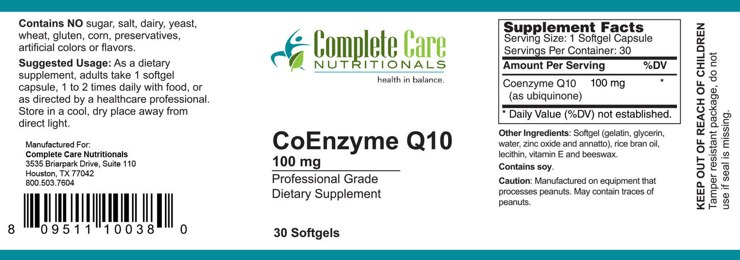 CoEnzyme Q10 / 100mg