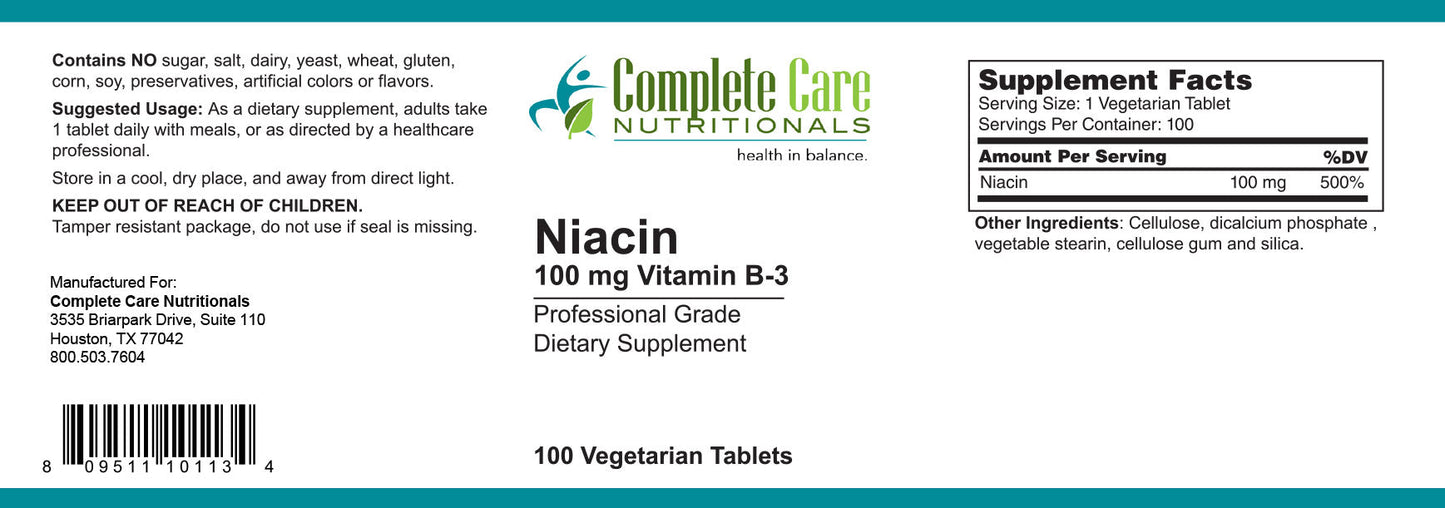 Niacin with vitamin B-3 / 100mg