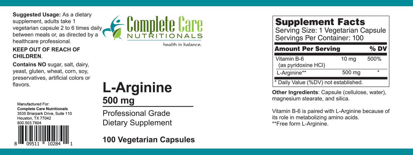 L-Arginine 500 mg