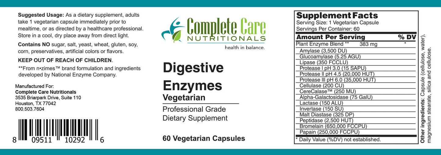 Digestive Enzymes Vegetarian