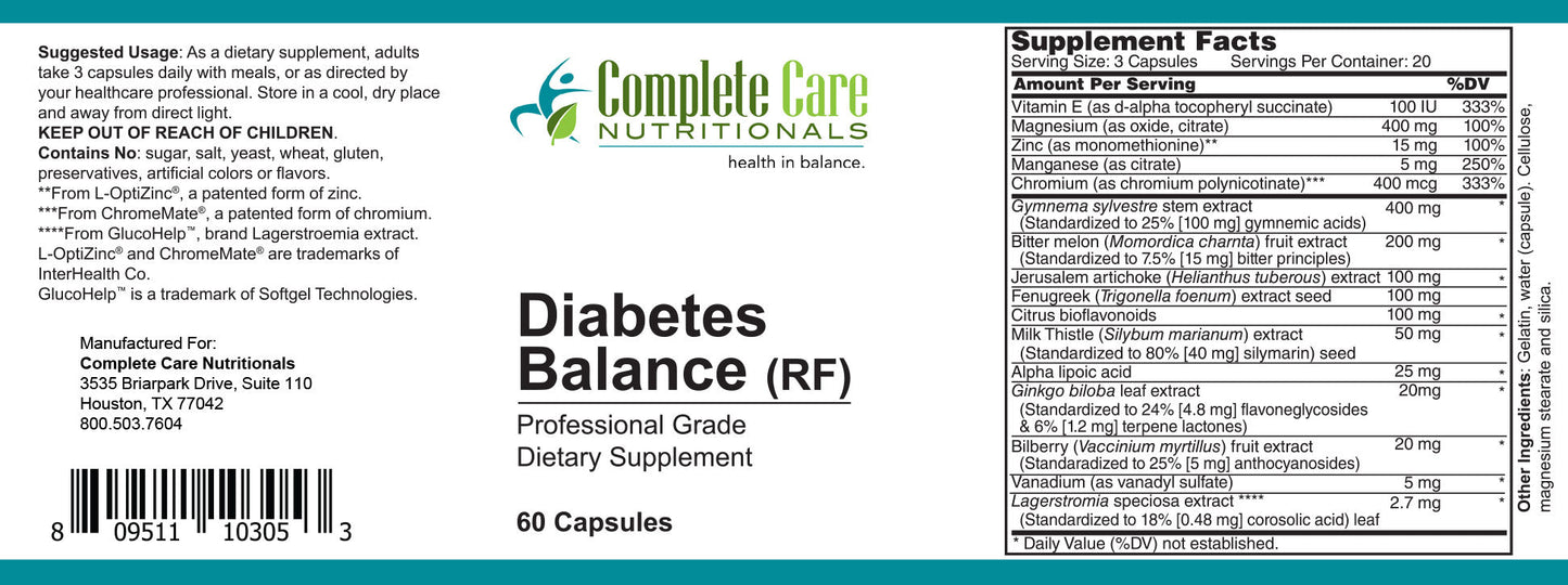 Diabetes Balance (RF) 60 Caps