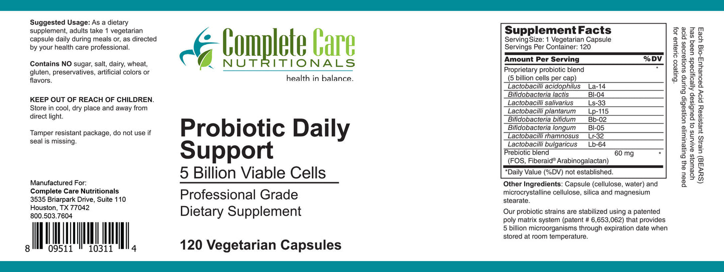 Probiotic Daily Support / 120 Caps