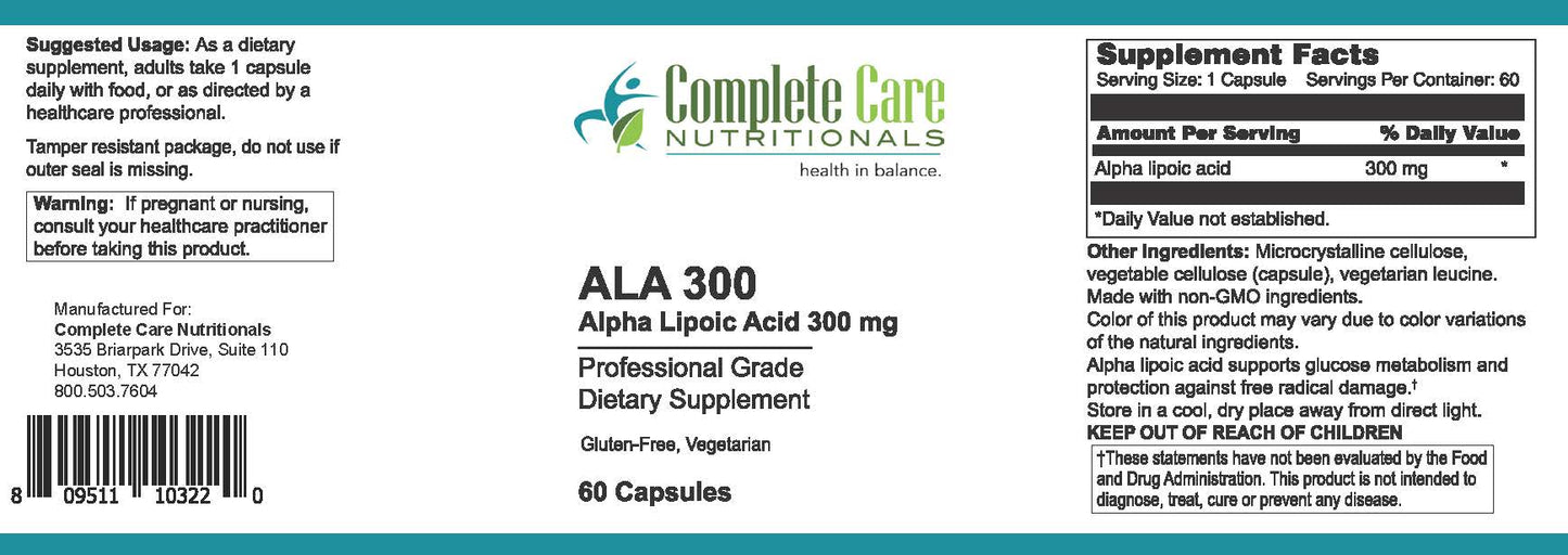 Alpha Lipoic Acid 300 mg