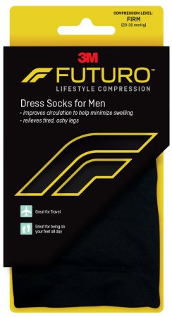 Compression Socks 3M™ Futuro™ Knee High Medium Black Closed Toe