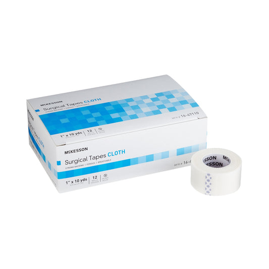 Medical Tape McKesson White, Silk-Like Cloth,NonSterile