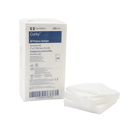 Kendall Versalon™ Non-Sterile Non-Woven Sponge, 4-Ply, Bulk, 4" x 4"