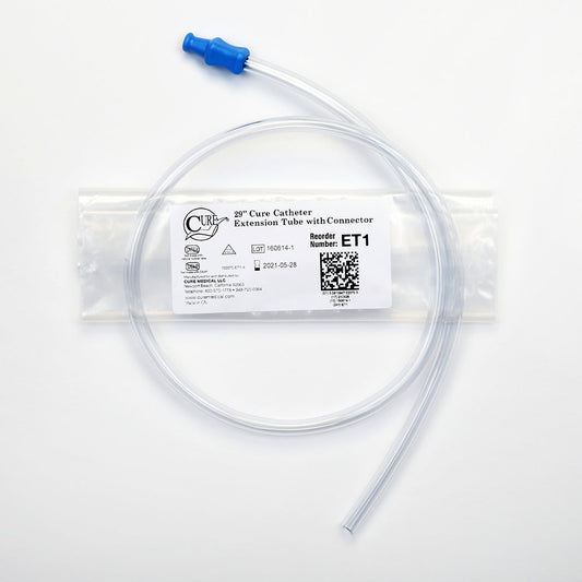 Cure Extension Tube, Universal, for Intermittent Catheters, 29"