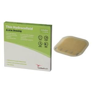 Cardinal Health™ Thin Hydrocolloid Dressing, 4" x 4"